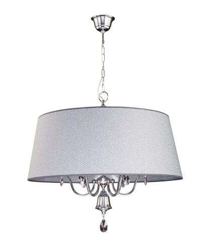 JUPITER STYLOWY ŻYRANDOL ABAŻUROWY Z KRYSZTAŁAMI EGIDA EG-6 CHROM