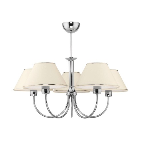 JUPITER KLASYCZNY ŻYRANDOL ABAŻUROWY BEGAMO BG 5 CLASSIC CHROM