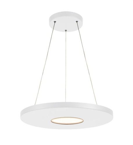MARKSLOJD NOWOCZESNA LAMPA WISZĄCA LED 18W PLATE 107590 BIAŁA