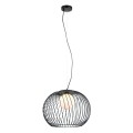 nowoczesna lampa wisząca kosz do sklepu kuchni jadalni salonu sypialni czarna italux.jpg