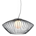 nowoczesna lampa wisząca druciana kosz do sypialni salonu biura kuchni czarna zeno.jpg