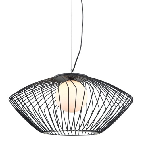 ITALUX NOWOCZESNA LAMPA WISZĄCA ZENO MDM-3844-1 BK CZARNA