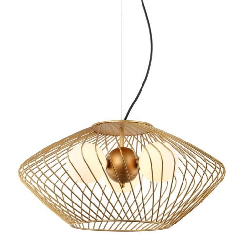 ITALUX NOWOCZESNA LAMPA WISZĄCA ZENO MDM-3845-3 GD ZŁOTA