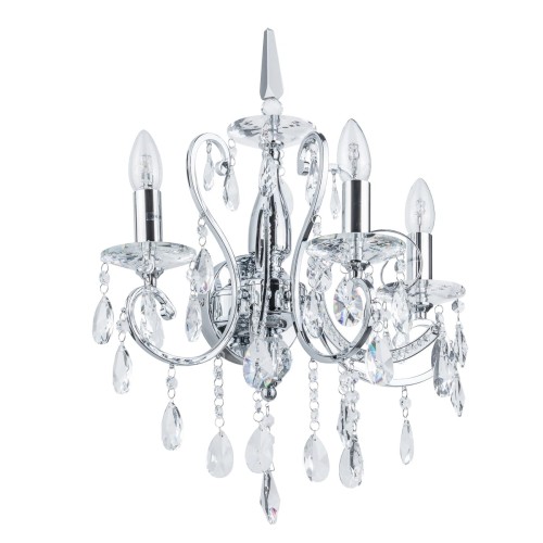ITALUX STYLOWY KINKIET KRYSZTAŁOWY BAROCCO MB72709-3A CHROM
