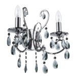 ITALUX STYLOWY KINKIET KRYSZTAŁOWY BAROCCO MB72709-2BCH BLACK CHROM