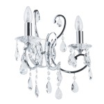 ITALUX STYLOWY KINKIET KRYSZTAŁOWY BAROCCO MB72709-2A CHROM