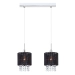 ITALUX NOWOCZESNA LAMPA WISZĄCA Z KRYSZTAŁKAMI ASTRA MDM1953-2 BLACK