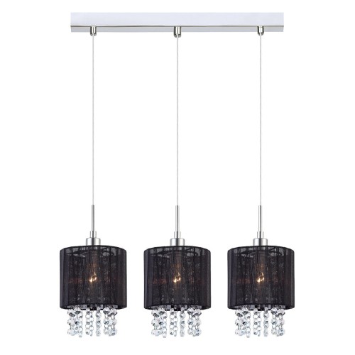potrójna lampa wisząca z kryształkami do sypialni salonu pokoju biura restauracji chrom.jpg