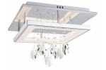 REALITY NOWOCZESNY PLAFON LED 24W Z KRYSZTAŁAMI ALVA SQUARE CHROM