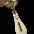 ekskluzywna lampa nocna z abazurem retro vintage patyna sypialnia salon gabinet.jpg