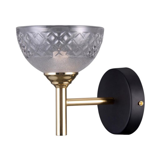 ITALUX STYLOWY KINKIET RETRO TOMASSO WL-43027-1 BLACK/GOLD