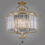 ITALUX STYLOWA PLAFONIERA KRYSZTAŁOWA RINALDO PNPL-33057-6B-CH.G CHAMPAGNE GOLD