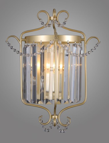 ITALUX STYLOWY KINKIET KRYSZTAŁOWY RINALDO WL-33057-1-CH.G CHAMPAGNE GOLD