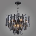 nowoczesny zyrandol z kryształami do sypialni salonu biura restauracji modern czarny black.jpg
