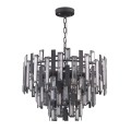 nowoczesny zyrandol lampa wisząca z kryształami do sypialni salonu biuroa modern czarny black.jpg