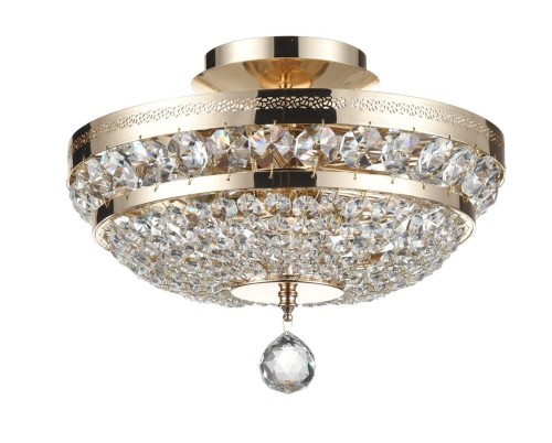 MAYTONI STYLOWA PLAFONIERA KRYSZTAŁOWA OTTILIA DIA700-03 GOLD CLEAR