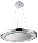 S-LIGHT NOWOCZESNA LAMPA WISZĄCA HALO DECORATIVE LED 40W CHROM