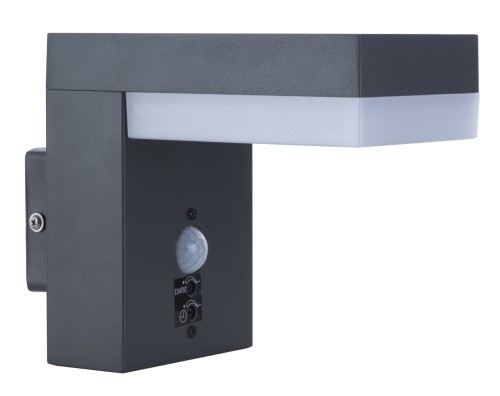 GLOBO NOWOCZESNY KINKIET ZEWNĘTRZNY ELEWACYJNY LED IP44 OSKARI 34186WS Z CZUJNIKIEM