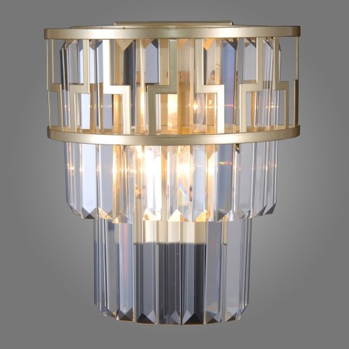  ITALUX STYLOWY KINKIET KRYSZTAŁOWY FILIP WL-43493-2 GOLD