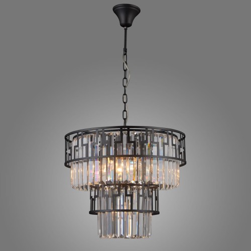 ITALUX STYLOWY ŻYRANDOL KRYSZTAŁOWY FILIP PND-43493-7A BLACK