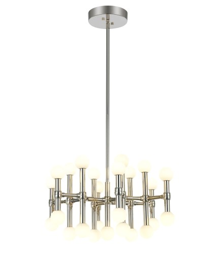 ITALUX NOWOCZESNY ŻYRANDOL LED GIOVANNA MX16009008-25A NIKIEL POLEROWANY