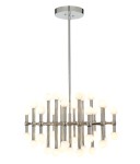 ITALUX NOWOCZESNY ŻYRANDOL LED GIOVANNA MX16009008-37A NIKIEL POLEROWANY