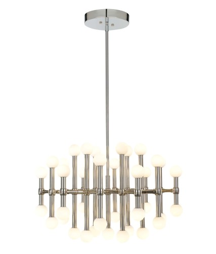 designerska lampa wisząca led zyrandol do restauracji sali hotelu salonu restauracji sklepu nikiel srebrna.jpg