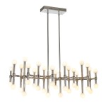 ITALUX NOWOCZESNY ŻYRANDOL LED GIOVANNA MX16009008-38A NIKIEL POLEROWANY