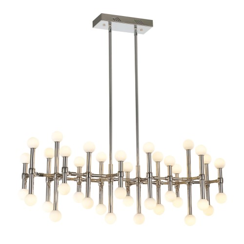 ITALUX NOWOCZESNY ŻYRANDOL LED GIOVANNA MX16009008-38A NIKIEL POLEROWANY