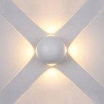 ITALUX NOWOCZESNY KINKIET ZEWNĘTRZNY ELEWACYJNY LED IP54 CARSOLI PL-307W WHITE
