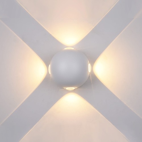 ITALUX NOWOCZESNY KINKIET ZEWNĘTRZNY ELEWACYJNY LED IP54 CARSOLI PL-307W WHITE