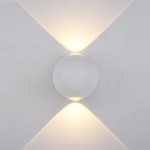 ITALUX NOWOCZESNY KINKIET ZEWNĘTRZNY ELEWACYJNY LED IP54 CARSOLI PL-308W WHITE