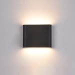ITALUX NOWOCZESNY KINKIET ZEWNĘTRZNY ELEWACYJNY LED IP54 ROMANO PL-206B BLACK