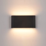 ITALUX NOWOCZESNY KINKIET ZEWNĘTRZNY ELEWACYJNY LED IP54 ROMANO PL-266B BLACK