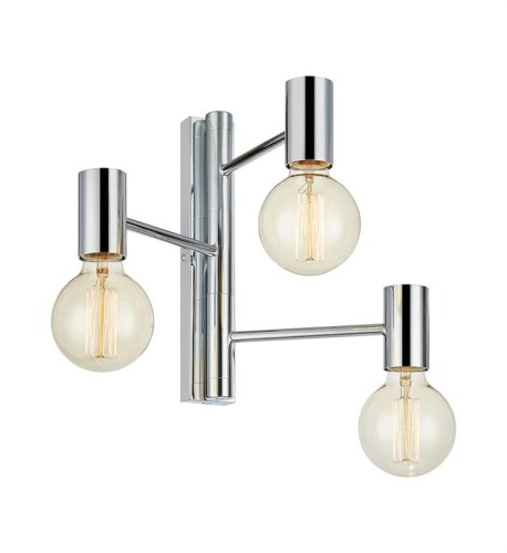 MARKSLOJD NOWOCZESNY KINKIET INDUSTRIALNY HOVA 3L 107620 CHROM