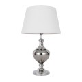 lampa nocna stołowa z abażurem chrom do sypialni salonu pokoju hotelu korrez italux.jpg