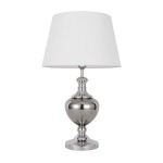 ITALUX LAMPA NOCNA STOŁOWA Z ABAŻUREM KORREZ TB-6620-1 CHROM