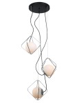 ITALUX NOWOCZESNA LAMPA WISZĄCA CANTO 3 PEN-5696-3-BKCR BLACK/CHROM