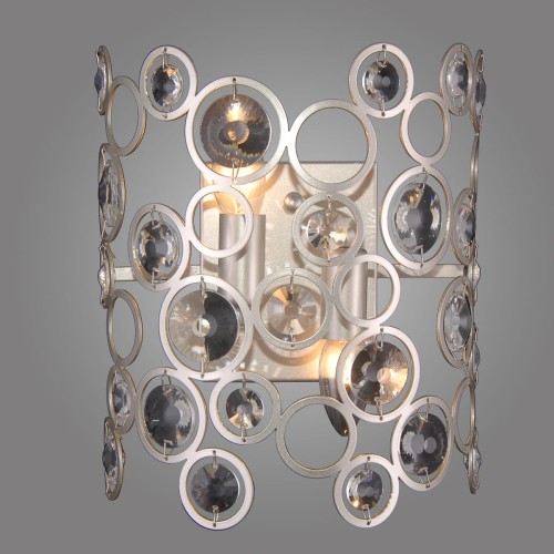 ITALUX NOWOCZESNY KINKIET KRYSZTAŁOWY NARDO WL-33064-2-CH.S SILVER