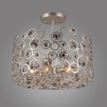 lampa wisząca kryształowa zyrandol salon biuro sypialnia kawiarnia hotel biuro gabinet srebrny szampanski.jpg