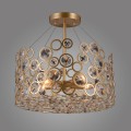 lampa wiszaca zyrandol kryształowy maria teresa do sypialni salonu living room gabinetu biura złoty gold.jpg
