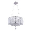 nowoczesna lampa wisząca z abazurem kryształowa maria teresa chrom walla.jpg