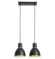 nowoczesna lampa wisząca zwis 2pł do salonu sypialni kuchni nad stół barek czarno złota.jpg