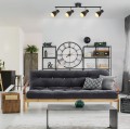 nowoczesna lampa reflektorowa listwa black gold salon kuchnia sypialnia biuro sklep.jpg
