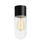 MARKSLOJD SUFITOWA LAMPA ŁAZIENKOWA IP44 ZEN 107796 BLACK/CLEAR