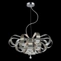 designerska nowoczesna lampa wisząca z kryształami do sypialni salonu pokoju aluminium.jpg