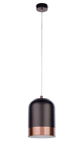 JUPITER NOWOCZESNA LAMPA WISZĄCA LOFT DIXON DIX GRAFIT/MIEDŹ