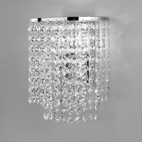 E-STAR STYLOWY KINKIET KRYSZTAŁOWY VERDE 2 CHROM