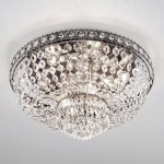 E-STAR STYLOWA PLAFONIERA KRYSZTAŁOWA CASABLANCA 9 CHROM