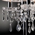 stołowa lampa kryształowa z abazurem salon sypialnia biuro gabinet chrom.jpg